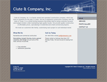 Tablet Screenshot of cluteandco.com